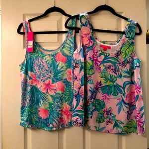2 Lilly Pulitzer shells size M